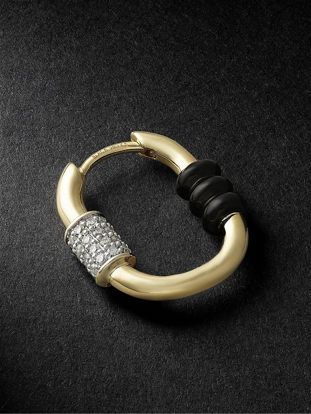 Photo: MARIA BLACK - Vertigo Gold, Diamond and Ceramic Single Hoop Earring