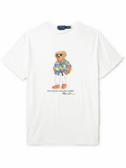 Polo Ralph Lauren - Slim-Fit Printed Cotton-Jersey T-Shirt - White