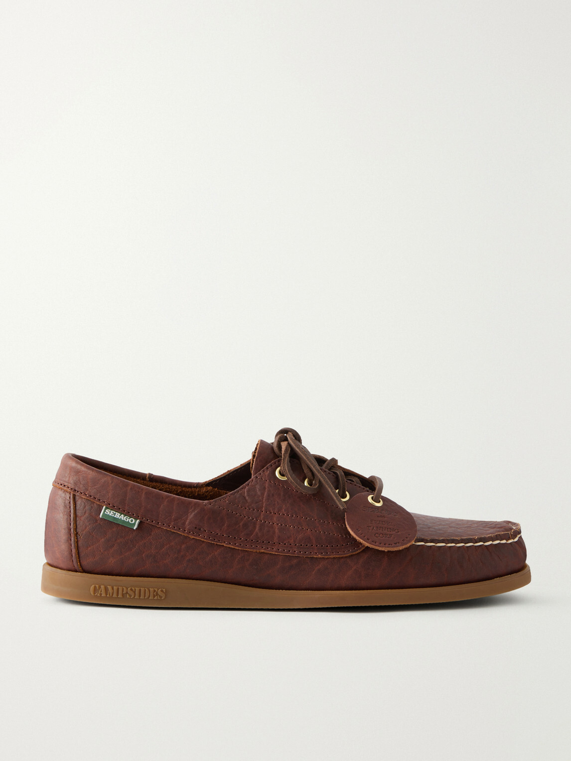 Sebago - Askook Momoth Full-Grained Leather Boat Shoes - Brown