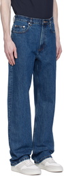 A.P.C. Blue Relaxed Jeans