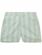 Frescobol Carioca - Slim-Fit Mid-Length Printed Swim Shorts - Green