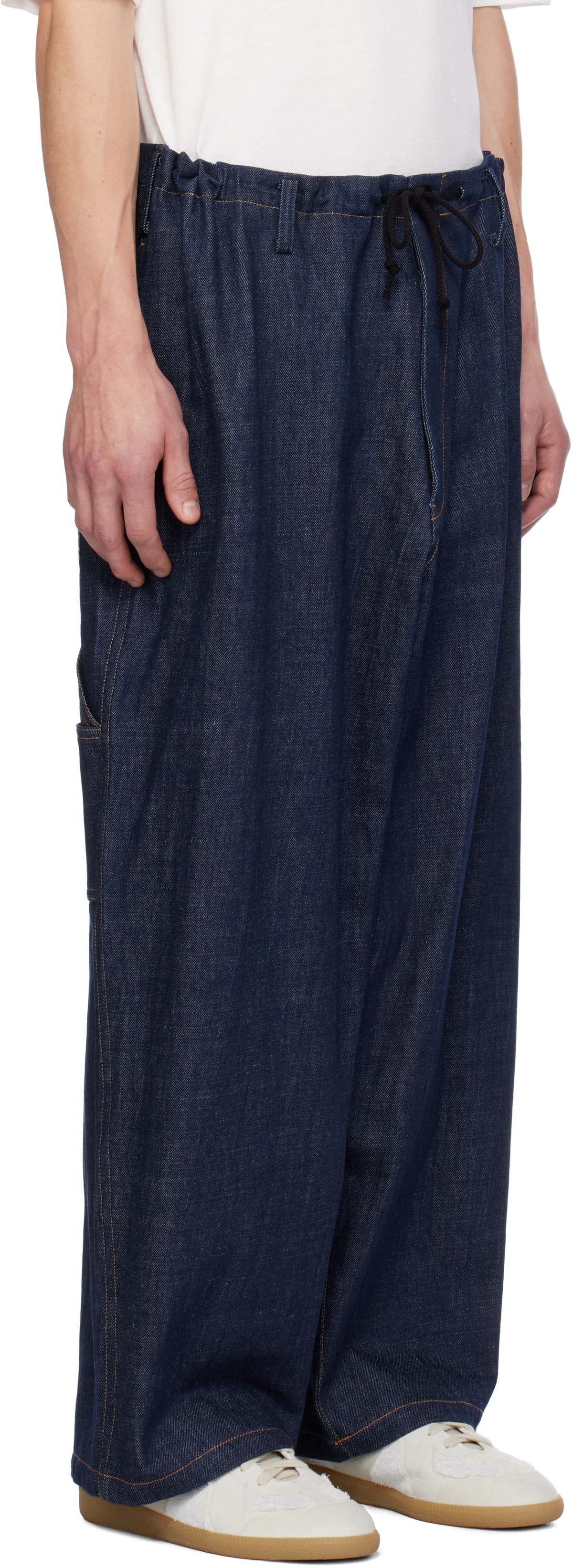 Y's For Men Navy Painter Jeans