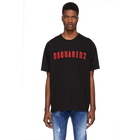 Dsquared2 Black Logo Slouch Fit T-Shirt