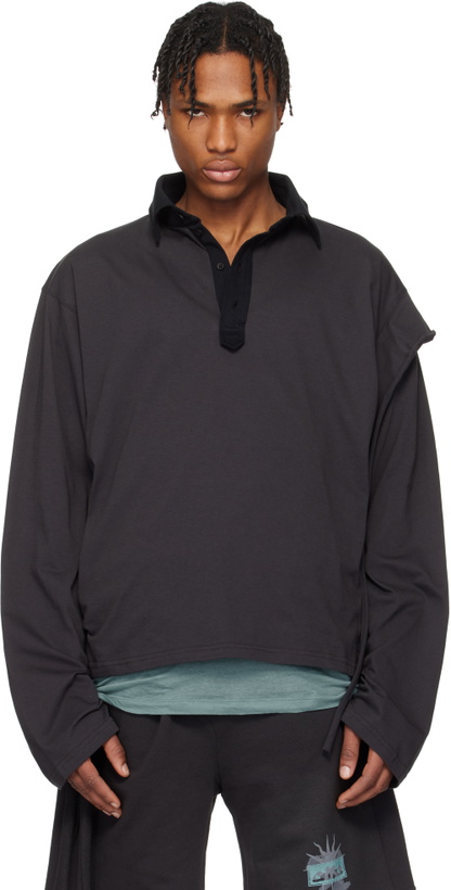 Photo: Ottolinger Black Longsleeve Polo