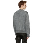 John Elliott Grey Wool Structure Sweater