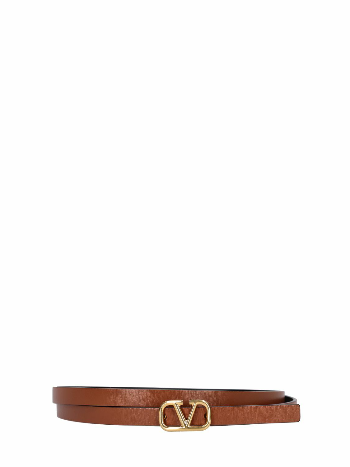 ベルト Valentino Garavani Caramel Leather Reversible Belt Valentino Garavani VLOGO Reversible Leather Belt | Neiman Marcus