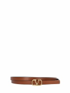 VALENTINO GARAVANI - 1cm Reversible Leather Belt
