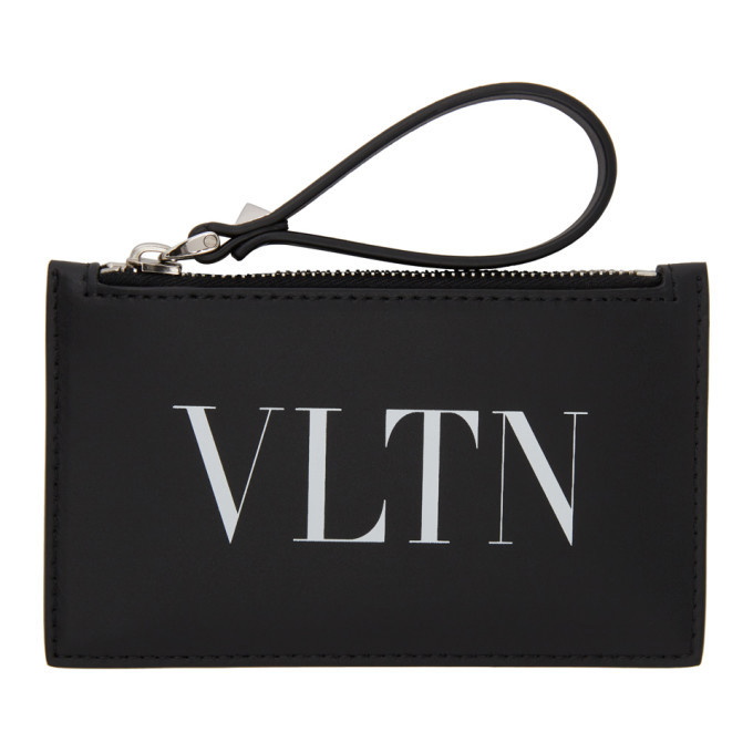 Photo: Valentino Garavani Black and White Logo Card Holder