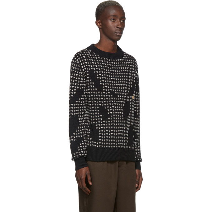 LHomme Rouge Black Splash Sweater