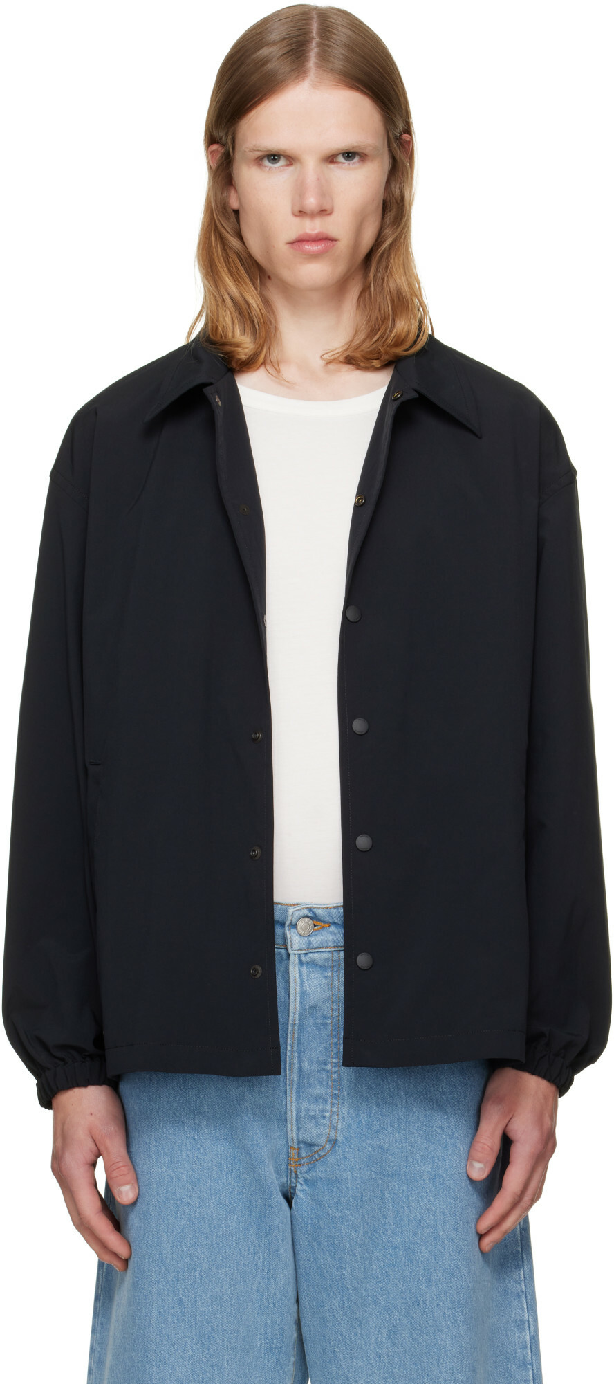 vowels Black Coach Jacket