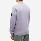 Stone Island Men's Garment Dyed Crew Sweat in Lavender