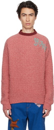 Marni Red Embroidered Sweater