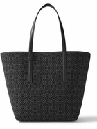 Loewe - Leather-Trimmed Logo-Jacquard Canvas Tote Bag