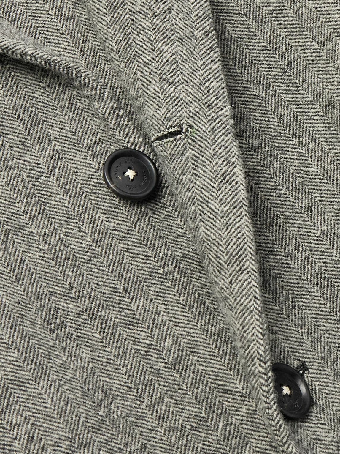 Massimo Alba - Austin Herringbone Virgin Wool Coat - Gray