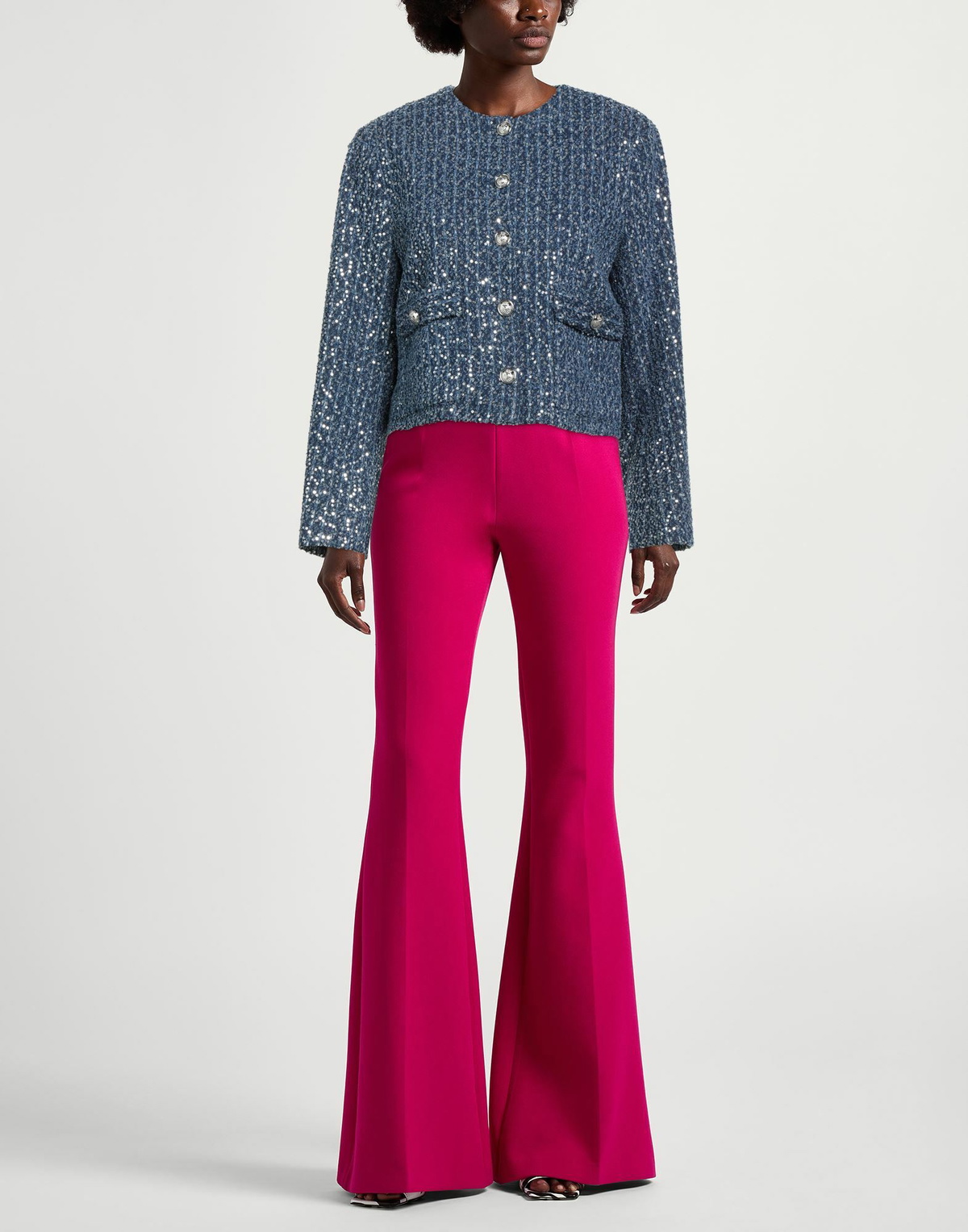 Maje Womens Denim outerwear in Blue