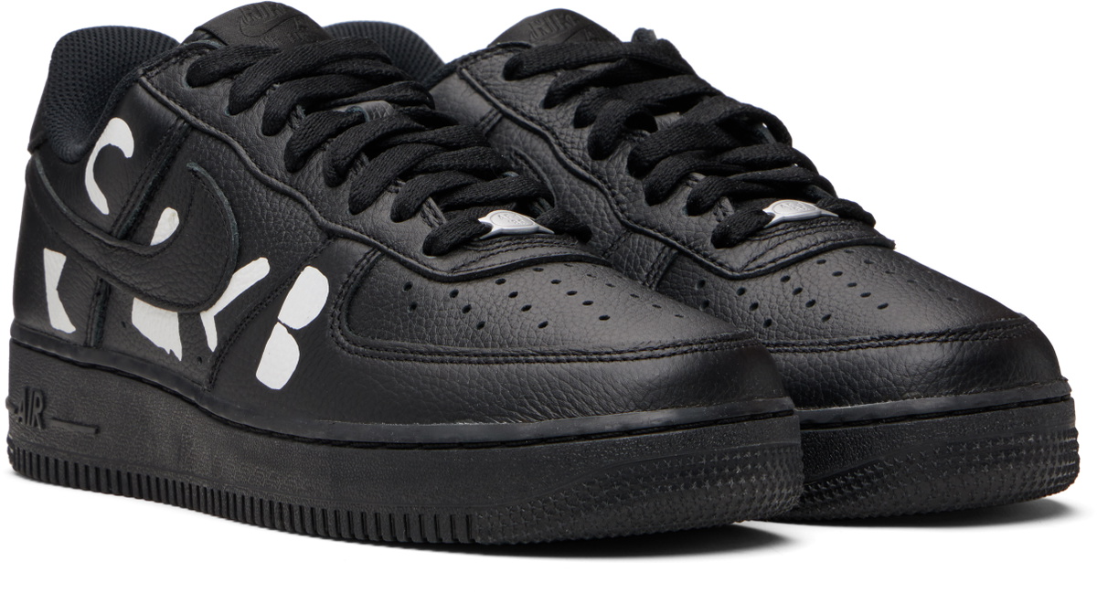 Black Comme des Garçons Black Nike Edition Air Force 1 Low Retro SP Sneakers