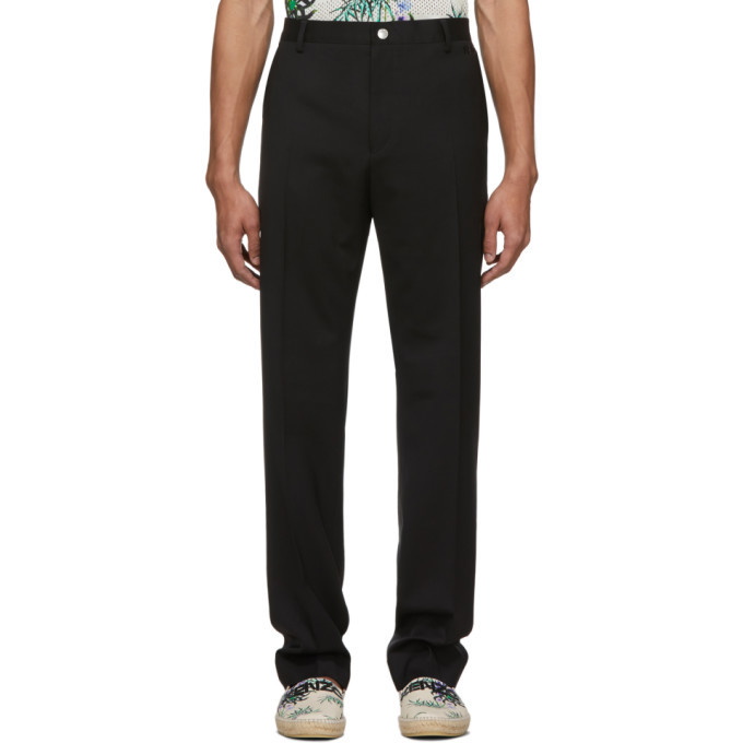 Photo: Kenzo Black Wool Urban Slim Trousers