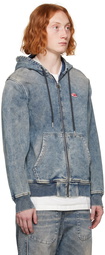 Diesel Blue D-Gir-Ne Hoodie