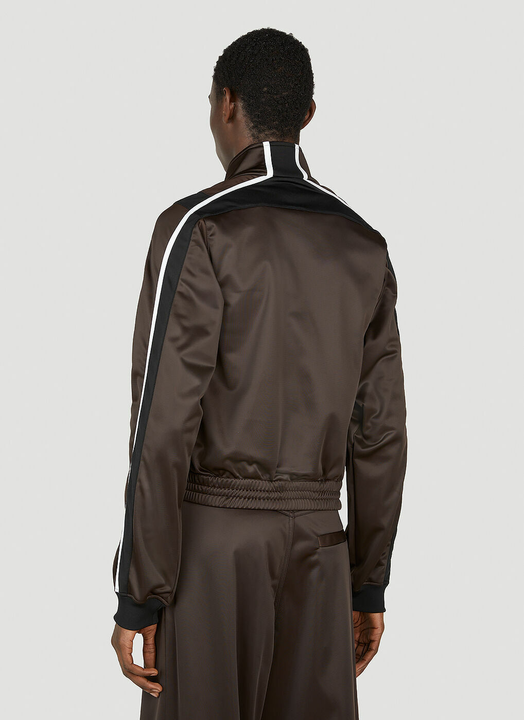 Martine Rose - Shrunken Track Jacket in Brown Martine Rose Martine Rose - Shrunken Track Jacket in Brown Martine Rose