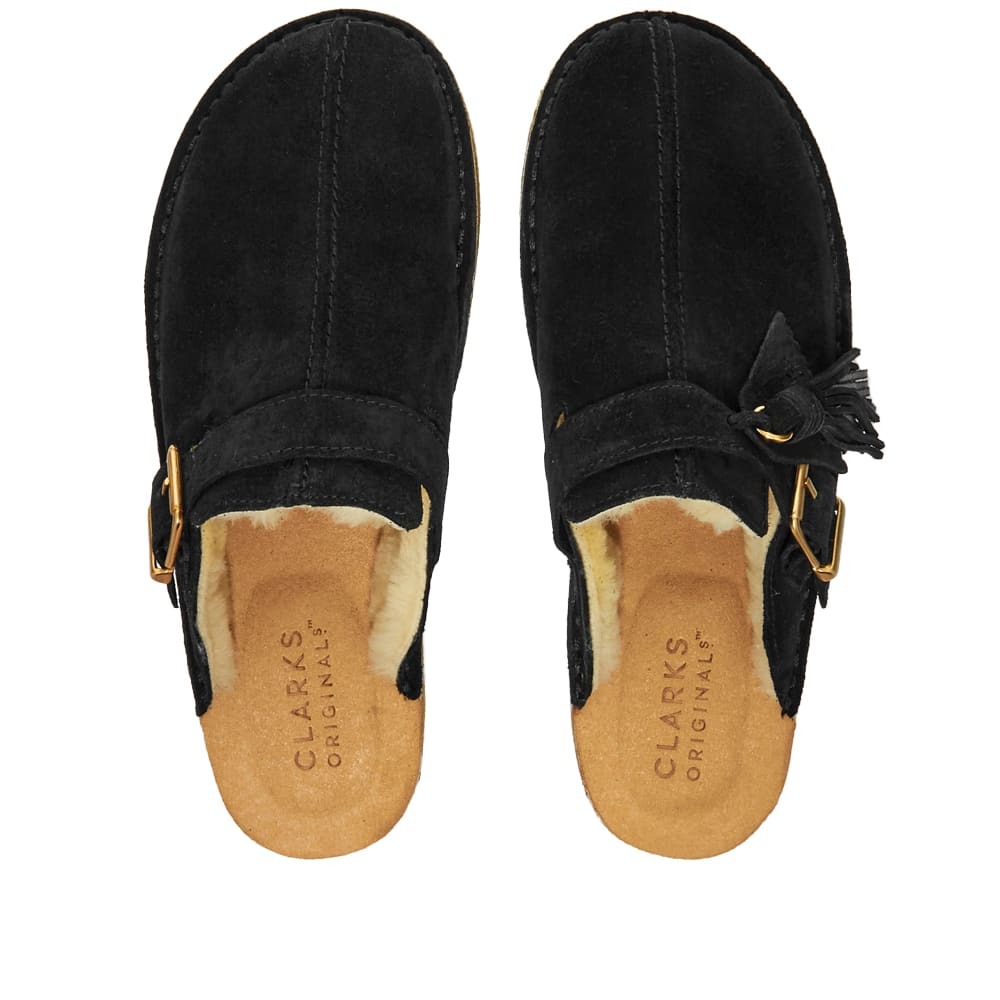 Clarks Originals Women's Trek Mule in Black Suede Clarks Originals