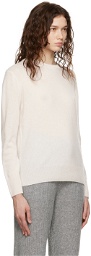 360Cashmere White Crewneck Sweatshirt
