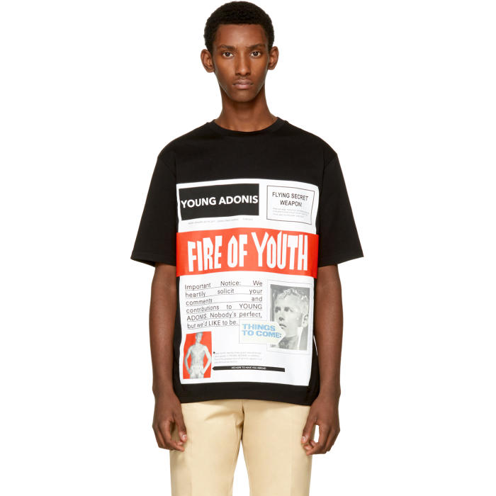 Loewe Black Fire of Youth Poster T-Shirt Loewe