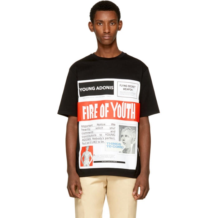 Photo: Loewe Black Fire of Youth Poster T-Shirt 