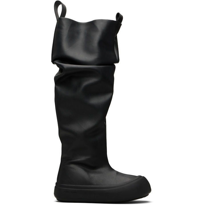 Photo: YUME YUME Black Fisherman Chelsea Boots