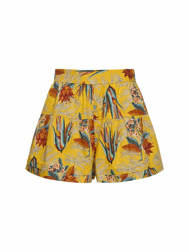 Photo: ULLA JOHNSON - Elsie Printed Cotton Shorts