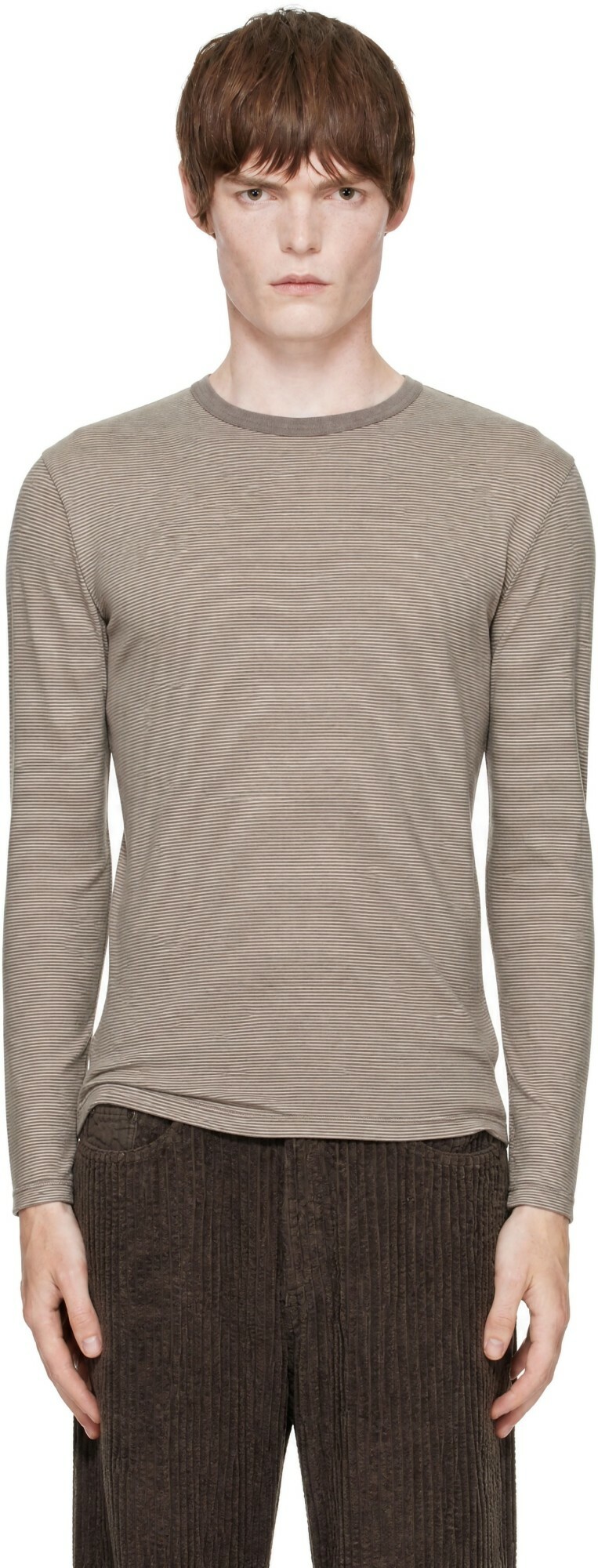 ANOTHER ASPECT Taupe Another 3.0 T-shirt