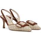Manolo Blahnik Beige Mayslibi Heels