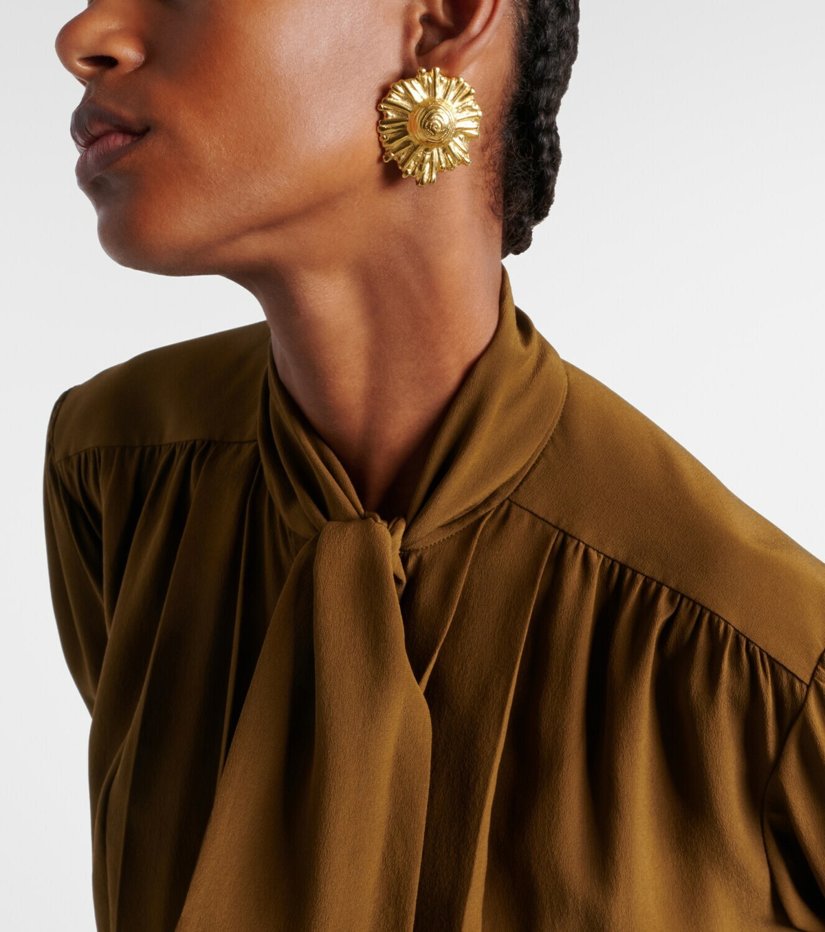 Ysso Ilios 24kt gold-plated earrings