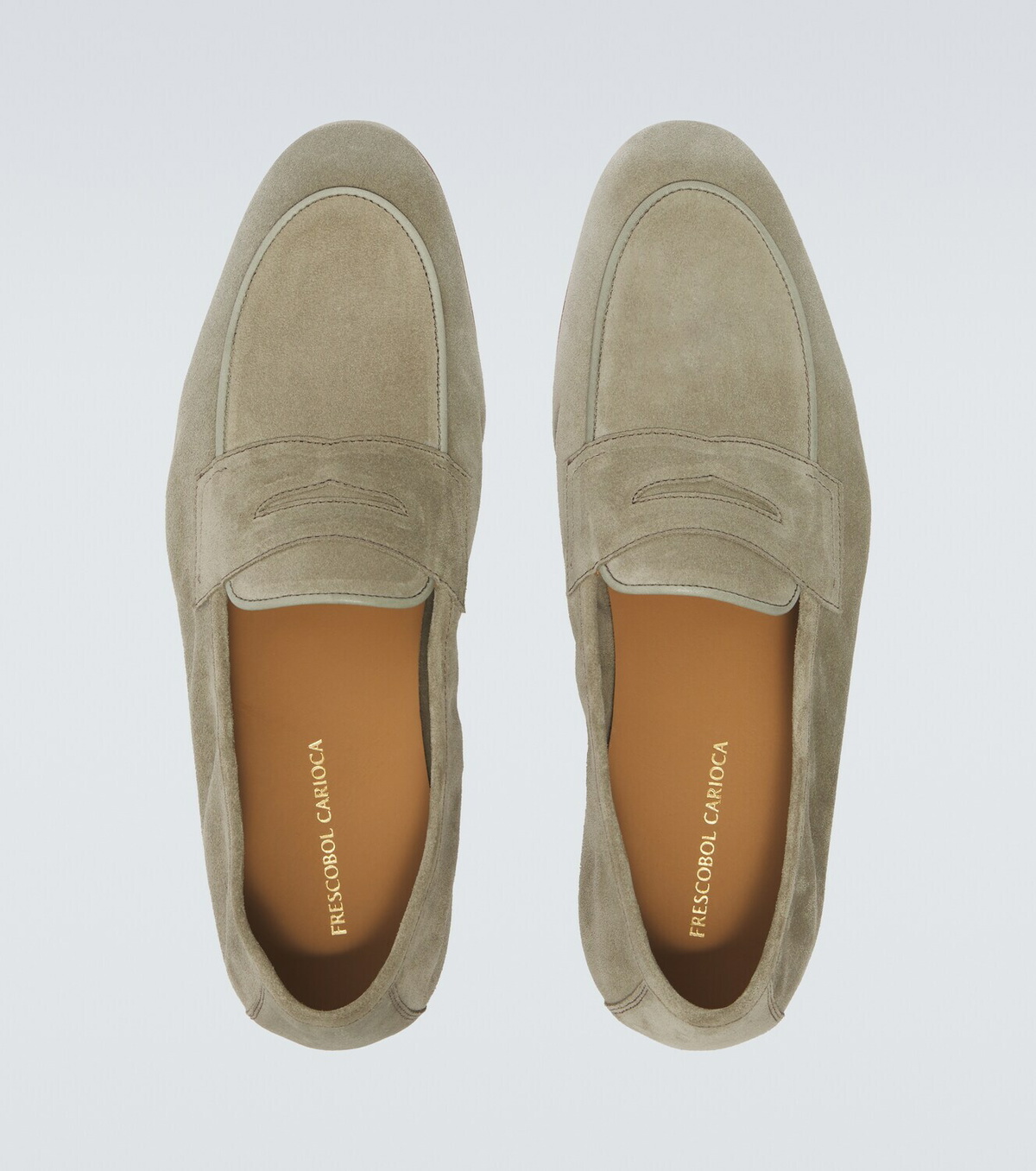 Frescobol Carioca Leme suede penny loafers
