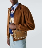 Valentino Garavani Nellcôte studded suede crossbody bag