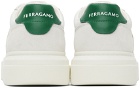 Ferragamo Off-White Low Cut Gancini Outline Sneakers