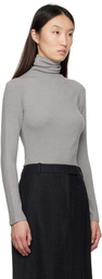 LE17SEPTEMBRE Gray Asymmetrical Turtleneck