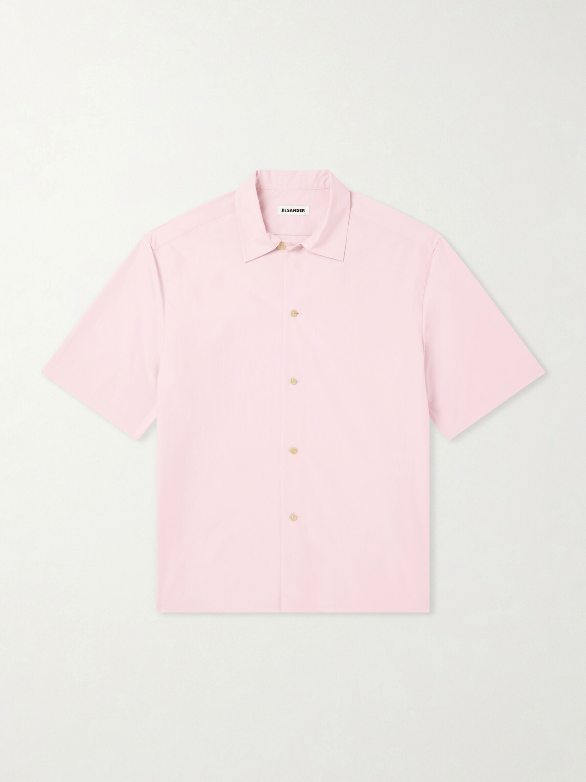 Jil Sander - Spread-Collar Poplin Shirt - Pink