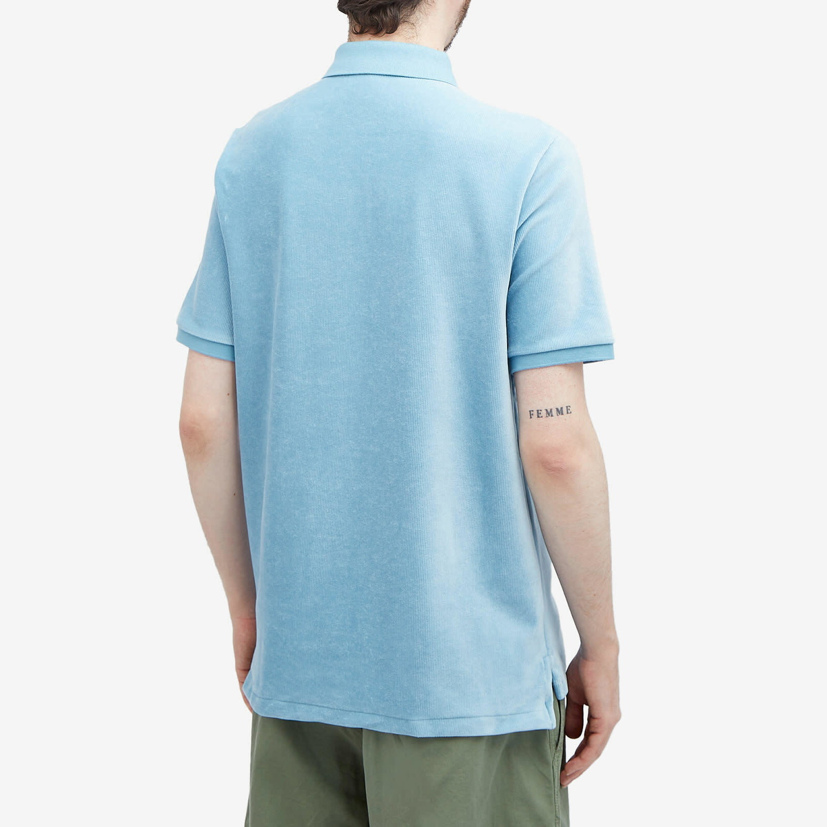 Polo Ralph Lauren Men's Corduroy Polo Shirt in Cassidy Blue