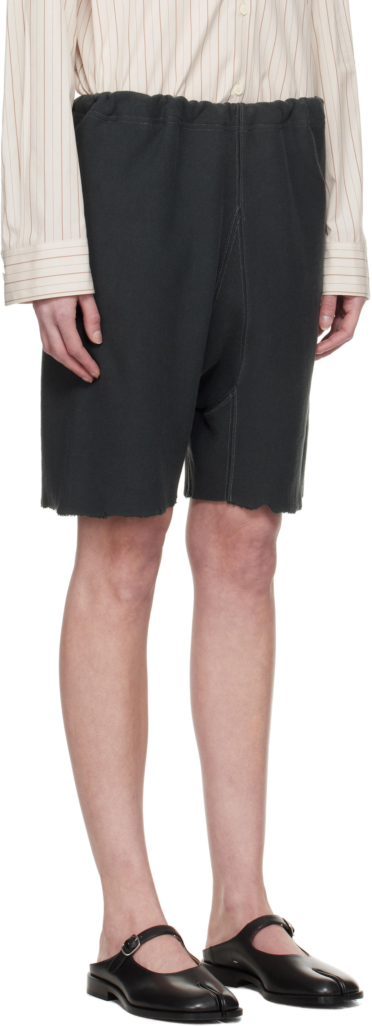Maison Margiela Black Drawstring Shorts