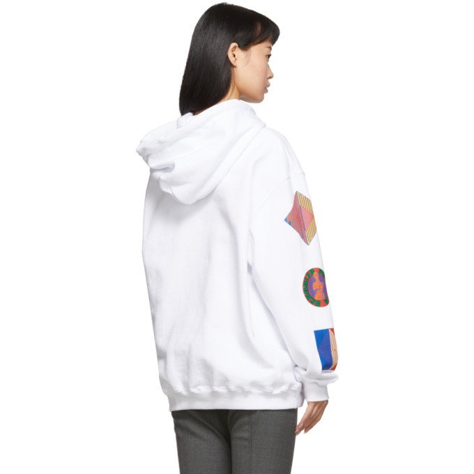 Proenza Schouler White Multi Logo Hoodie Proenza Schouler