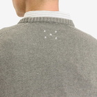 Pop Trading Company Men's Knitted Arch Logo Crew Sweater in Grey Heather