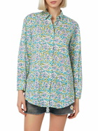 MC2 Saint Barth Woman Cotton Shirt Brigitte With Flower Print