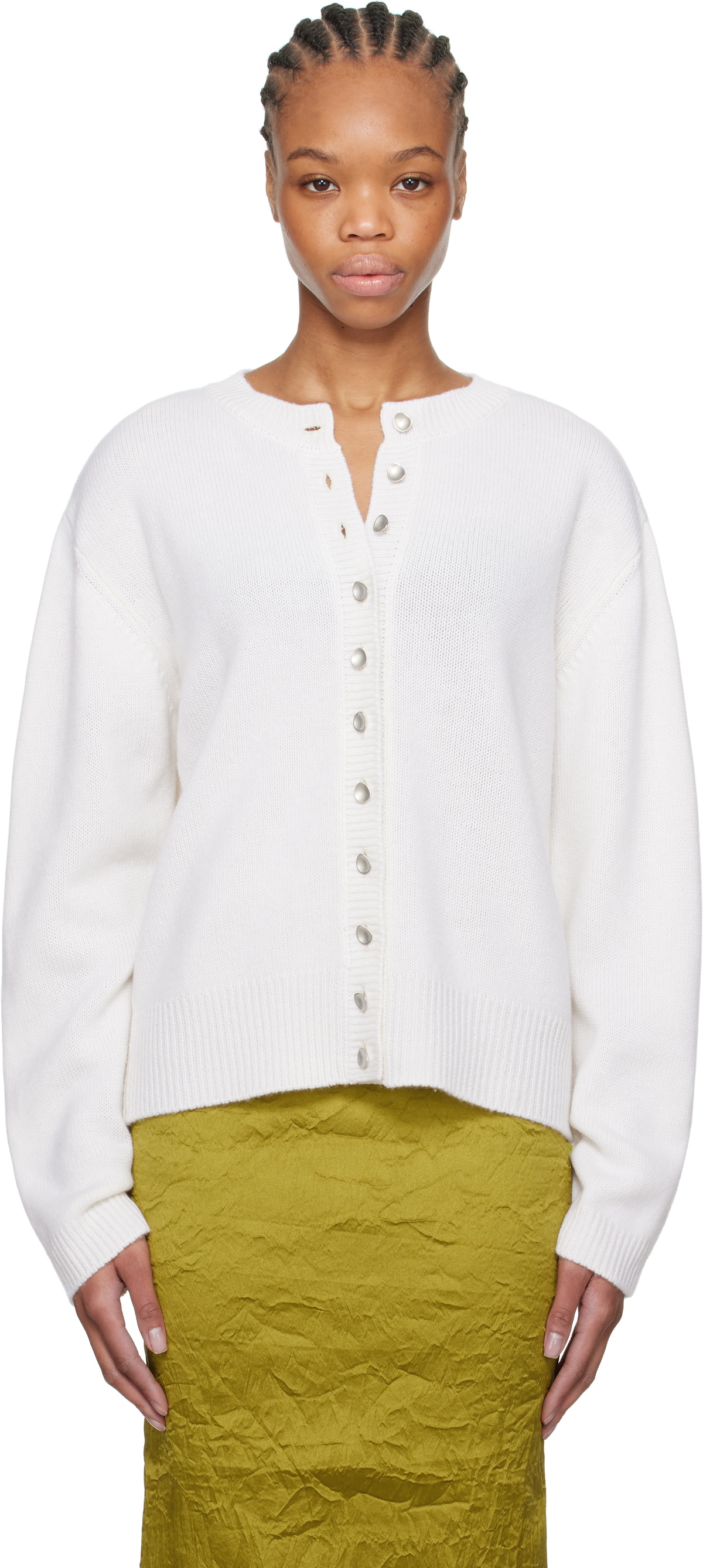 TOVE Off-White Nila Cardigan