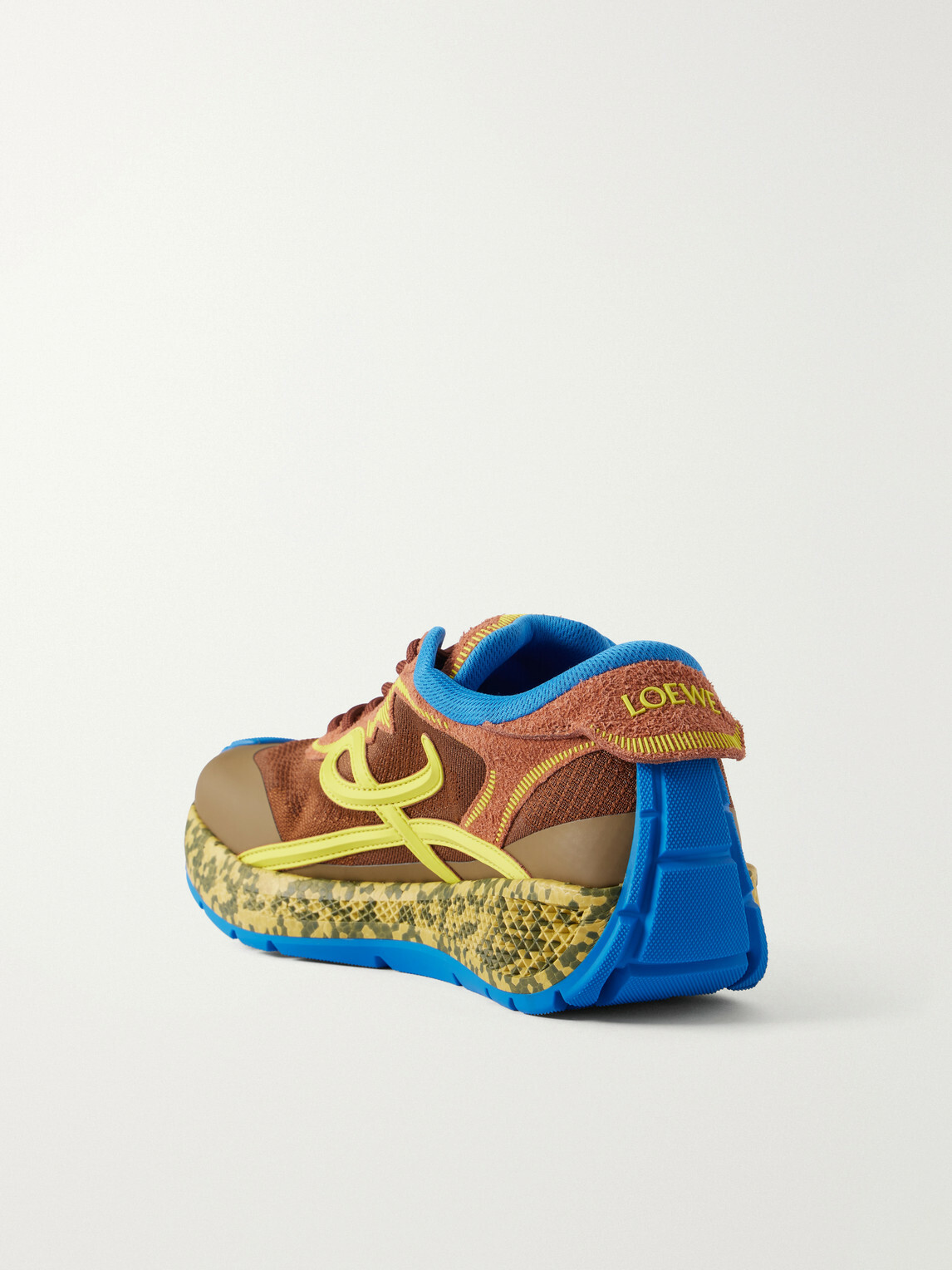 LOEWE - Pogo Rubber-Trimmed Mesh Sneakers - Multi