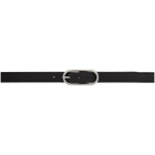 Acne Studios Black Leather Slim Belt