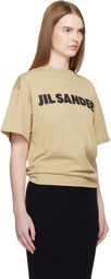 Jil Sander Beige Logo T-shirt