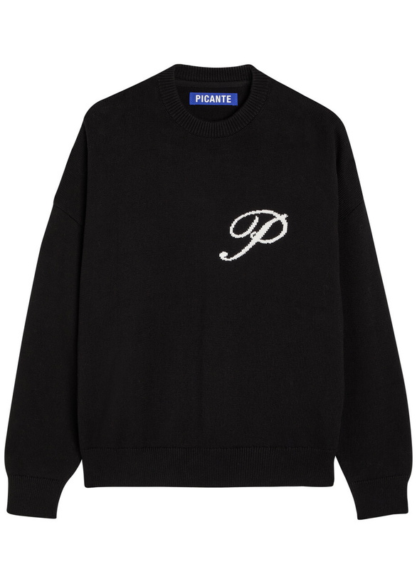 Photo: Picante Gallery Knit Cotton Jumper Black