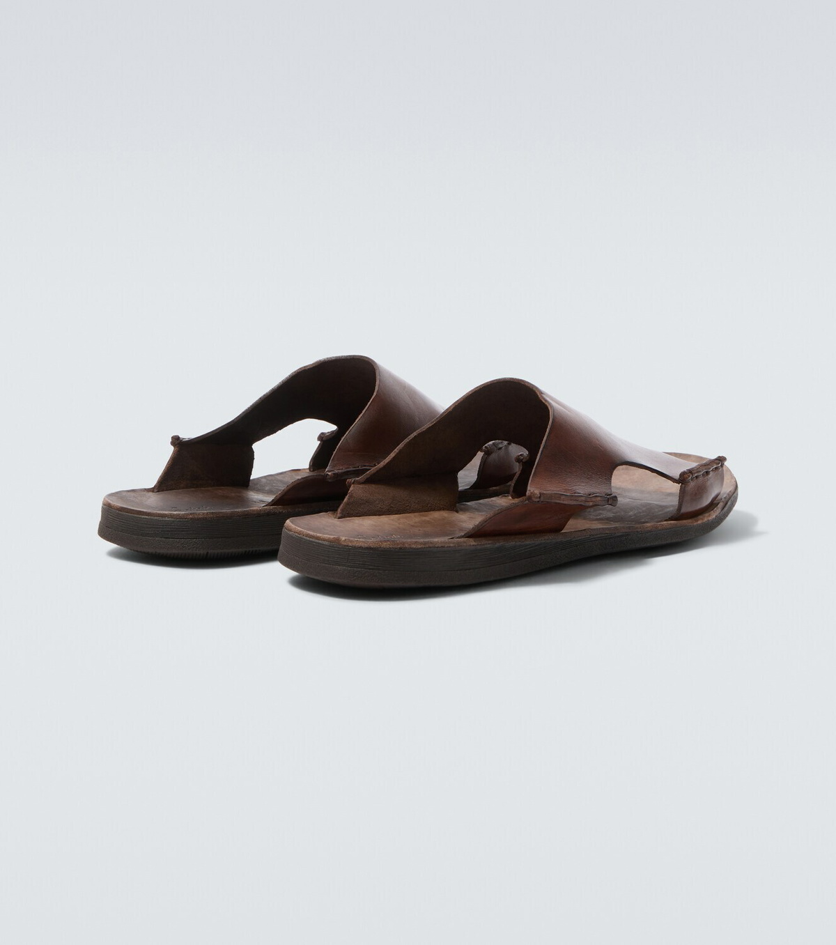 Sabah Lido leather slides