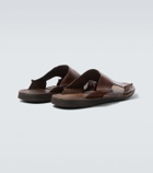 Sabah Lido leather slides