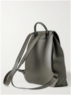 Loewe - Logo-Debossed Full-Grain Leather Backpack